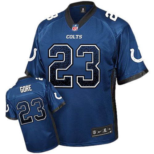 Men's Limited Frank Gore Nike Jersey Royal Blue - #23 Drift Fashion NFL Indianapolis Colts